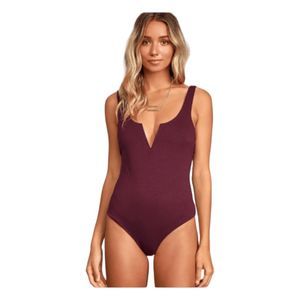 Elegant Burgundy Women's Top